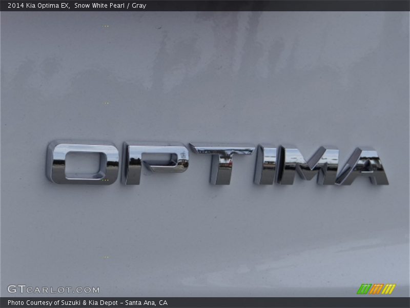 Snow White Pearl / Gray 2014 Kia Optima EX