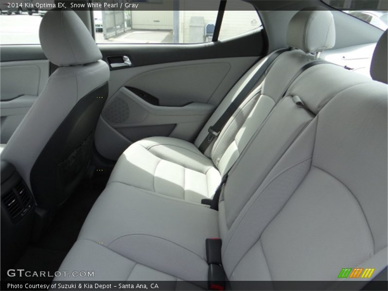 Snow White Pearl / Gray 2014 Kia Optima EX