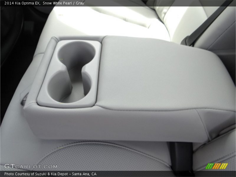 Snow White Pearl / Gray 2014 Kia Optima EX