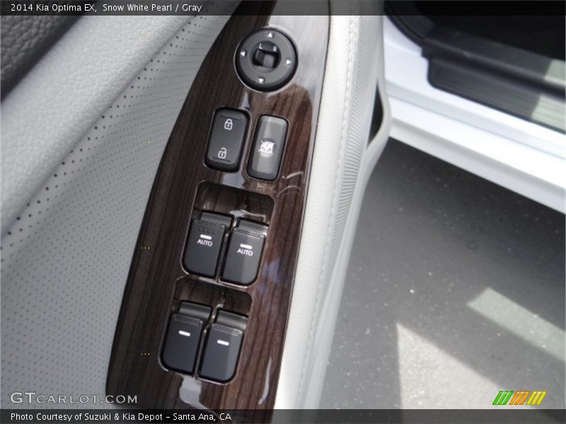 Snow White Pearl / Gray 2014 Kia Optima EX