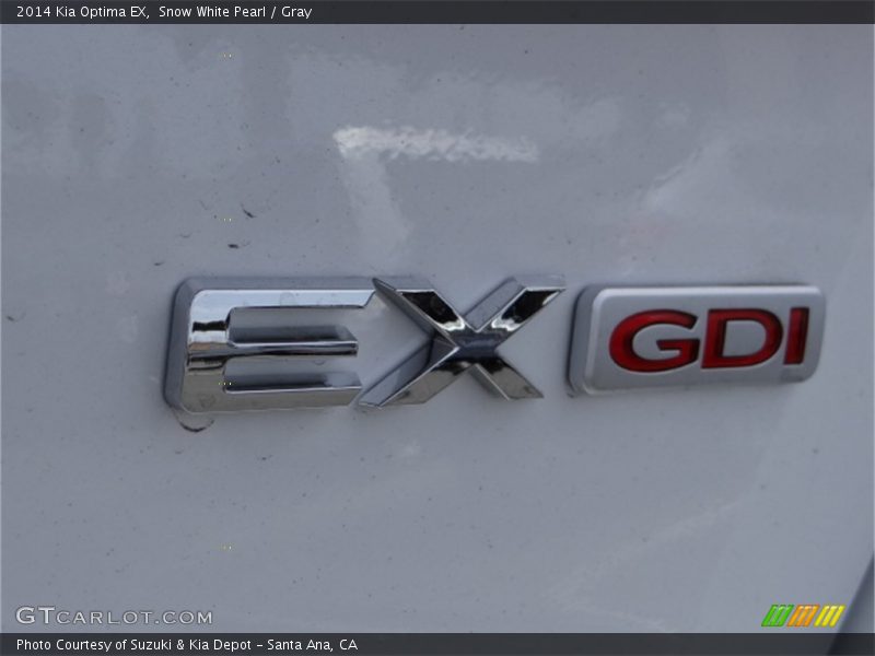 Snow White Pearl / Gray 2014 Kia Optima EX