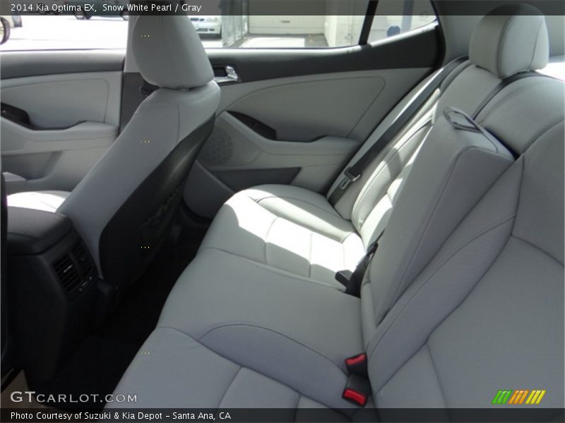 Snow White Pearl / Gray 2014 Kia Optima EX
