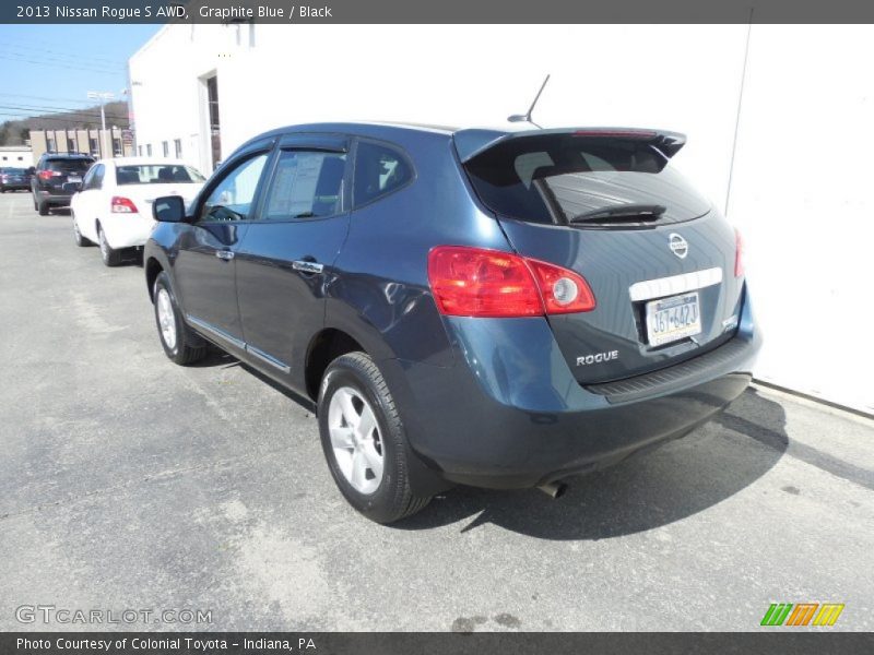Graphite Blue / Black 2013 Nissan Rogue S AWD