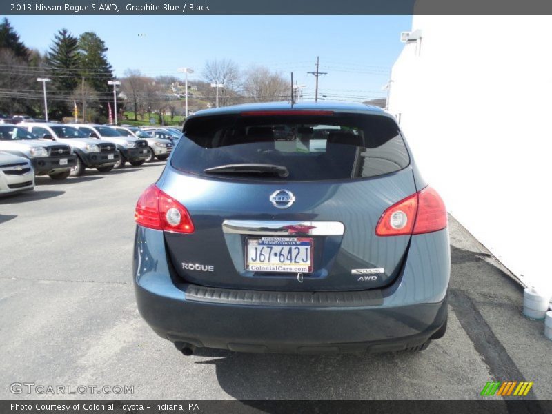 Graphite Blue / Black 2013 Nissan Rogue S AWD