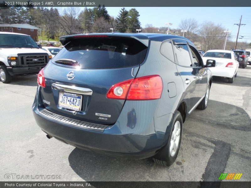 Graphite Blue / Black 2013 Nissan Rogue S AWD