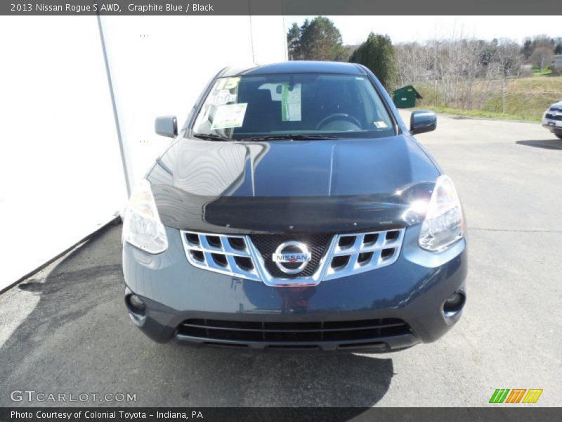 Graphite Blue / Black 2013 Nissan Rogue S AWD