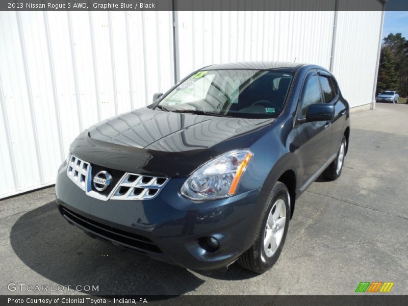 Graphite Blue / Black 2013 Nissan Rogue S AWD