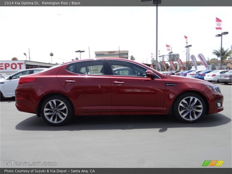 Remington Red / Black 2014 Kia Optima SX