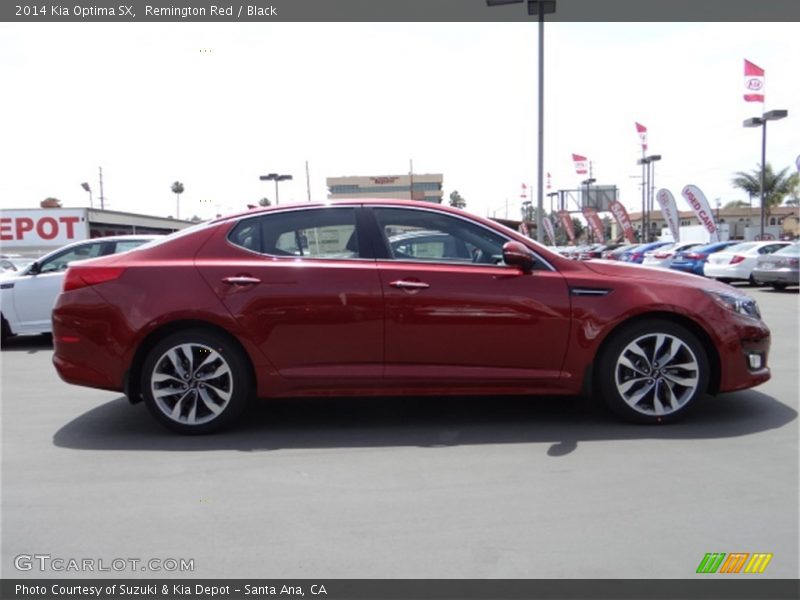 Remington Red / Black 2014 Kia Optima SX