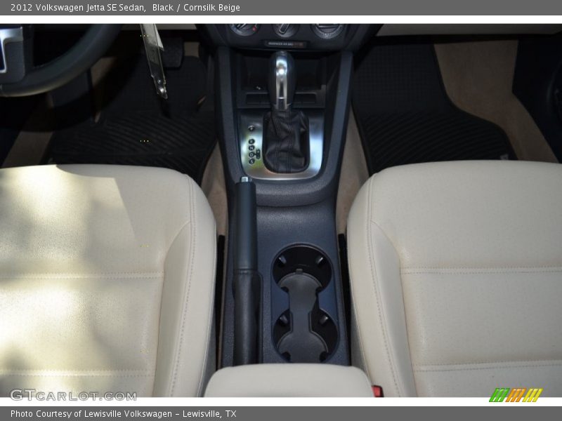 Black / Cornsilk Beige 2012 Volkswagen Jetta SE Sedan