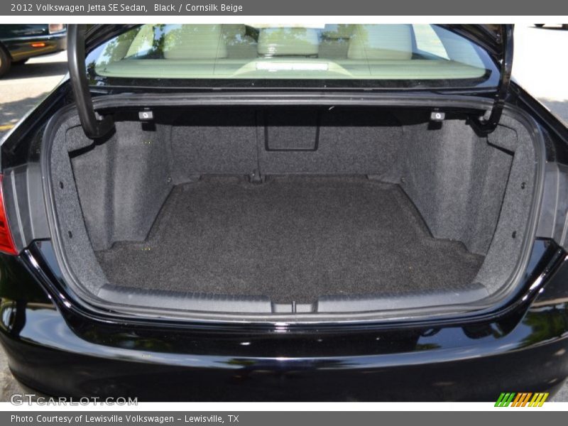 Black / Cornsilk Beige 2012 Volkswagen Jetta SE Sedan