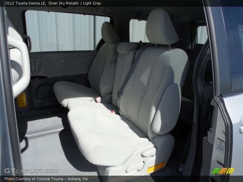 Silver Sky Metallic / Light Gray 2012 Toyota Sienna LE