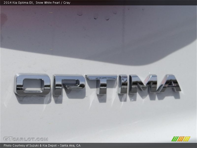 Snow White Pearl / Gray 2014 Kia Optima EX