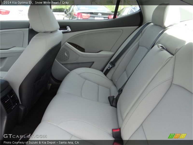 Snow White Pearl / Gray 2014 Kia Optima EX