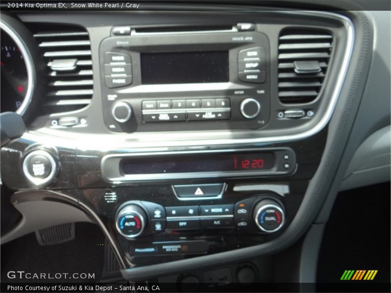 Snow White Pearl / Gray 2014 Kia Optima EX