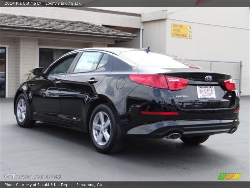 Ebony Black / Black 2014 Kia Optima LX