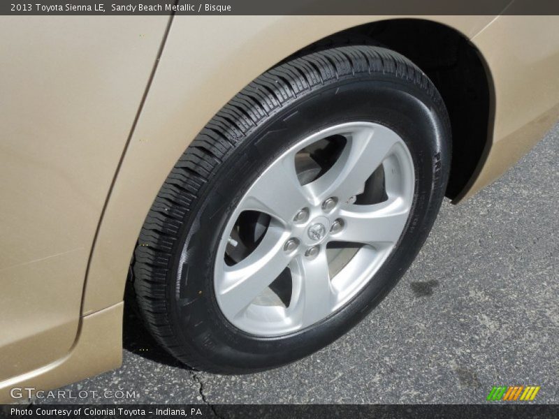 Sandy Beach Metallic / Bisque 2013 Toyota Sienna LE