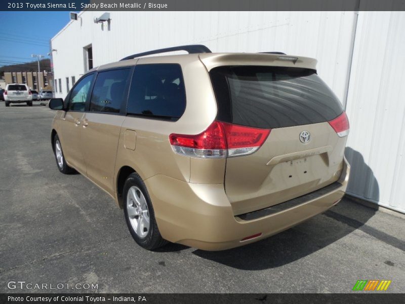 Sandy Beach Metallic / Bisque 2013 Toyota Sienna LE