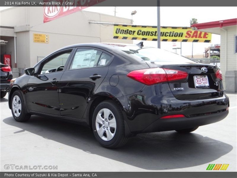 Aurora Black / Gray 2014 Kia Forte LX