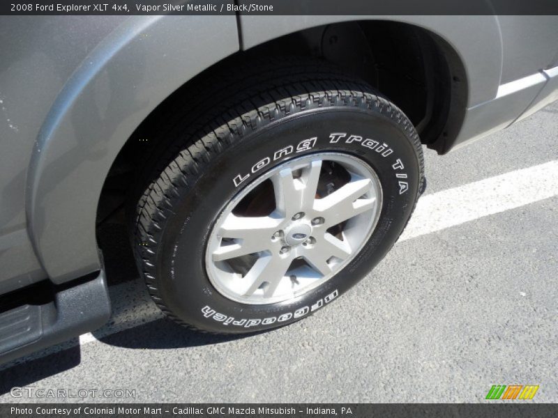 Vapor Silver Metallic / Black/Stone 2008 Ford Explorer XLT 4x4