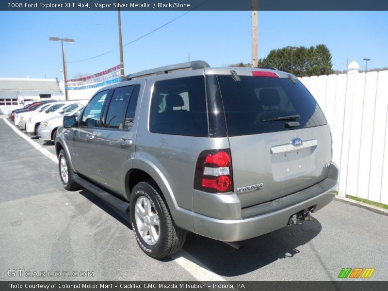 Vapor Silver Metallic / Black/Stone 2008 Ford Explorer XLT 4x4