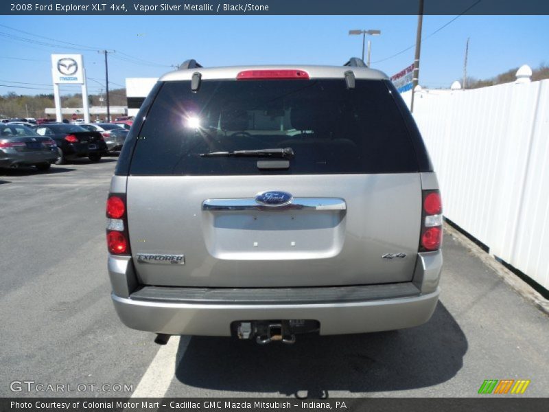 Vapor Silver Metallic / Black/Stone 2008 Ford Explorer XLT 4x4