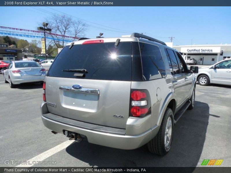 Vapor Silver Metallic / Black/Stone 2008 Ford Explorer XLT 4x4