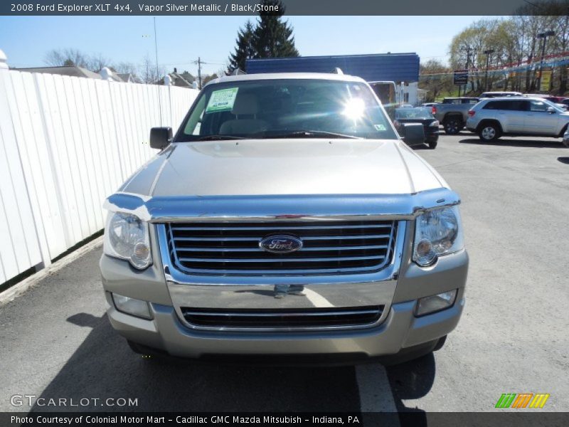 Vapor Silver Metallic / Black/Stone 2008 Ford Explorer XLT 4x4