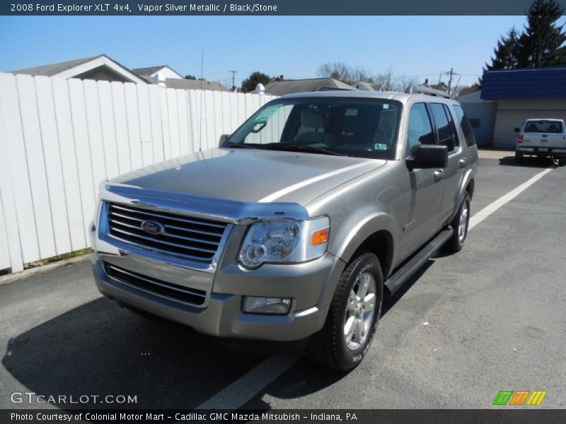 Vapor Silver Metallic / Black/Stone 2008 Ford Explorer XLT 4x4