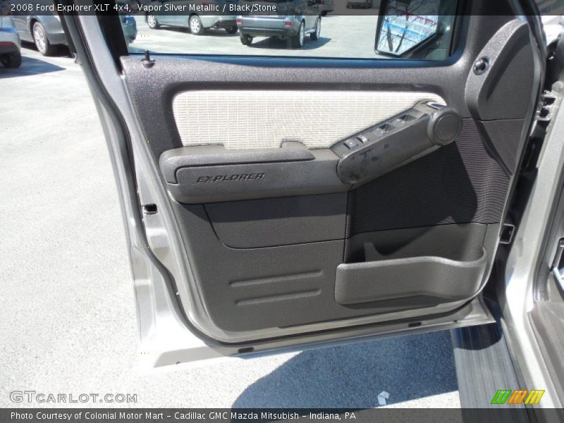 Vapor Silver Metallic / Black/Stone 2008 Ford Explorer XLT 4x4