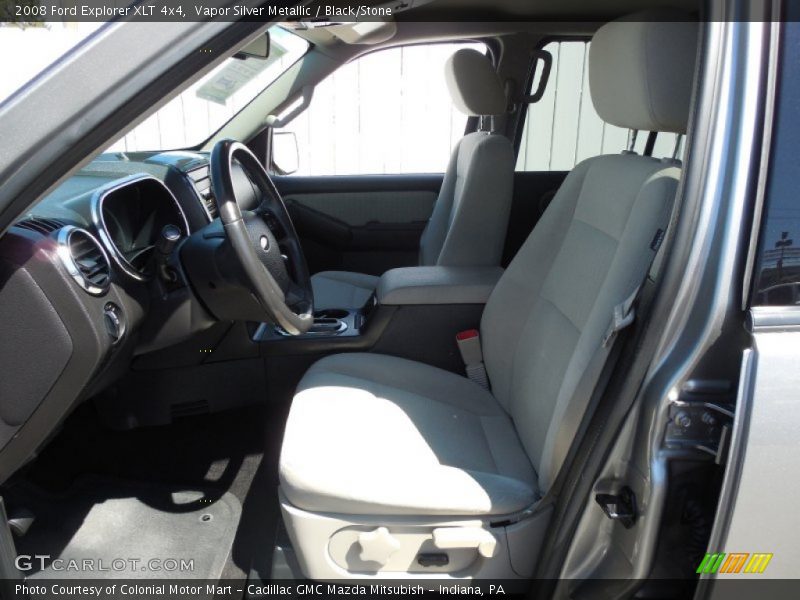 Vapor Silver Metallic / Black/Stone 2008 Ford Explorer XLT 4x4