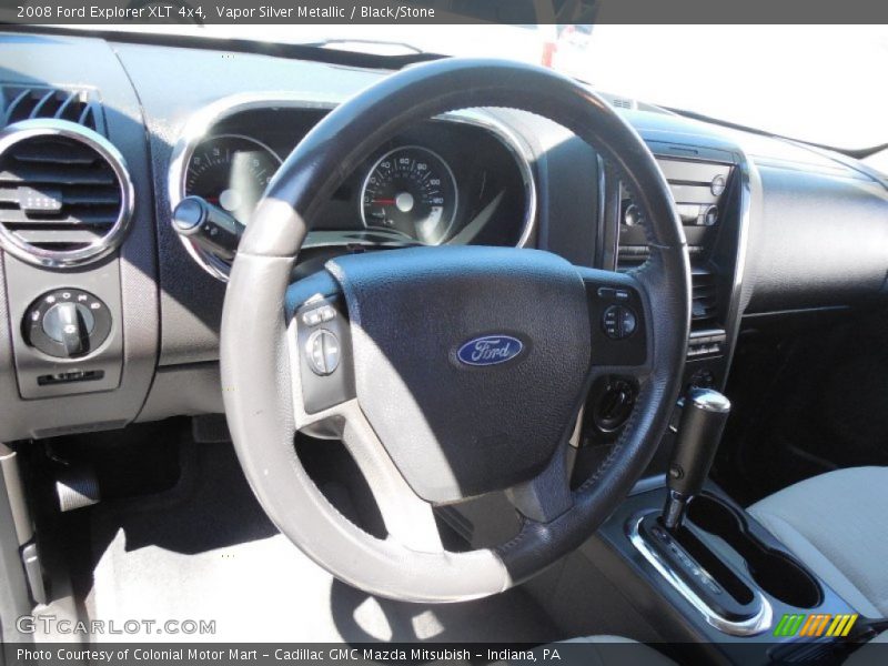 Vapor Silver Metallic / Black/Stone 2008 Ford Explorer XLT 4x4