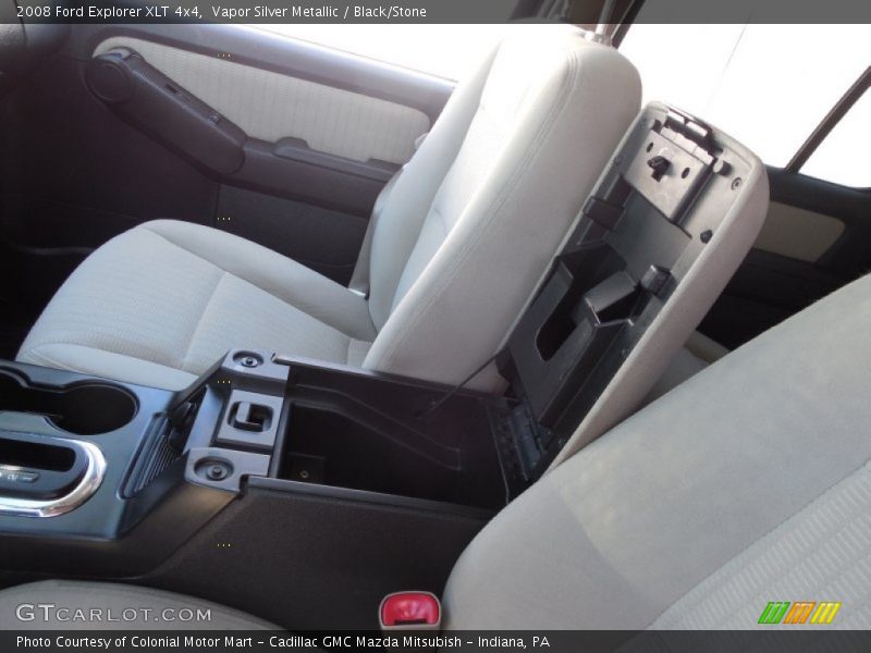 Vapor Silver Metallic / Black/Stone 2008 Ford Explorer XLT 4x4