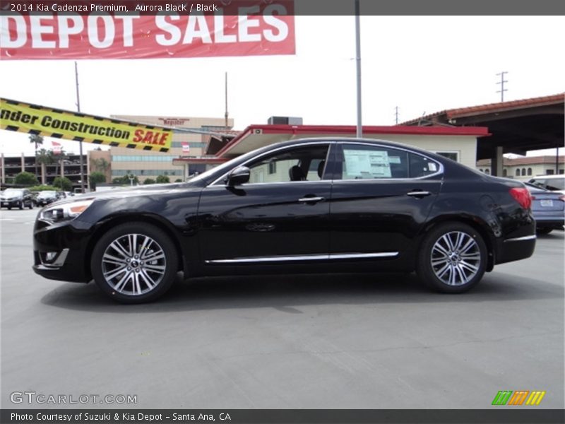 Aurora Black / Black 2014 Kia Cadenza Premium