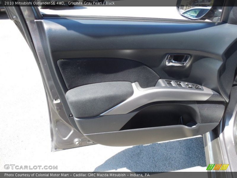 Graphite Gray Pearl / Black 2010 Mitsubishi Outlander SE 4WD