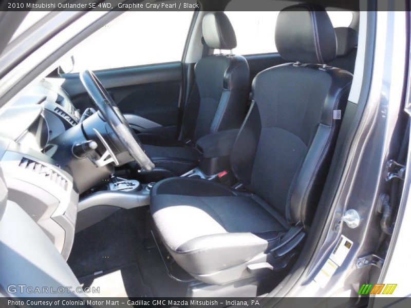 Graphite Gray Pearl / Black 2010 Mitsubishi Outlander SE 4WD
