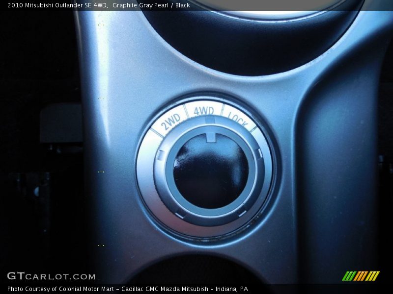 Graphite Gray Pearl / Black 2010 Mitsubishi Outlander SE 4WD