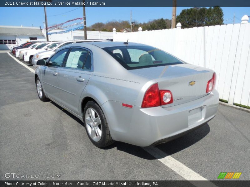 Silver Ice Metallic / Titanium 2011 Chevrolet Malibu LS