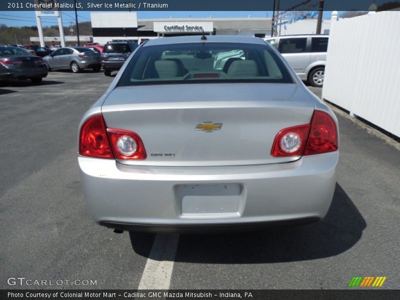 Silver Ice Metallic / Titanium 2011 Chevrolet Malibu LS