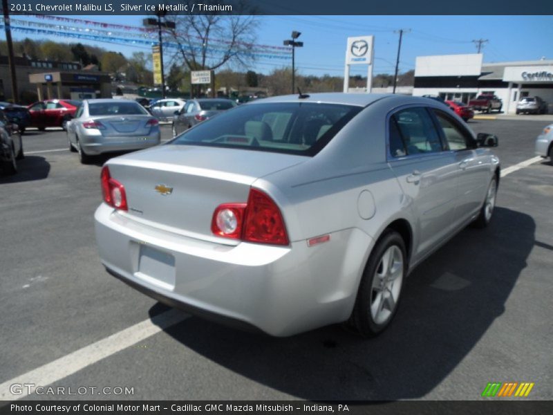 Silver Ice Metallic / Titanium 2011 Chevrolet Malibu LS