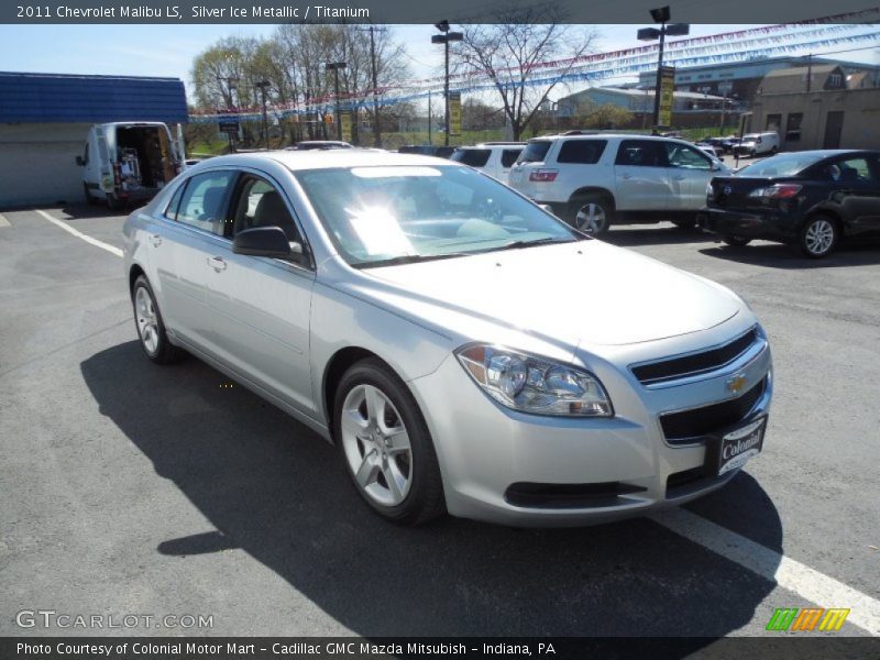Silver Ice Metallic / Titanium 2011 Chevrolet Malibu LS