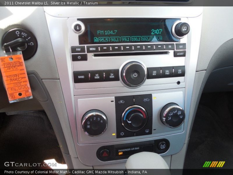 Silver Ice Metallic / Titanium 2011 Chevrolet Malibu LS
