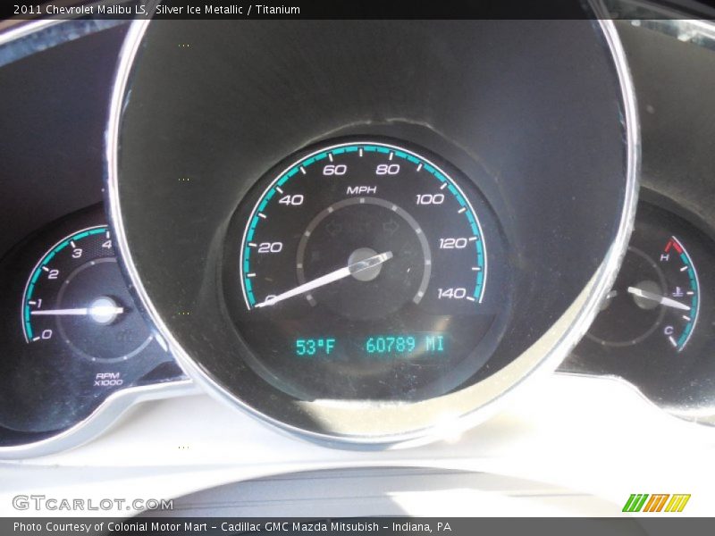 Silver Ice Metallic / Titanium 2011 Chevrolet Malibu LS