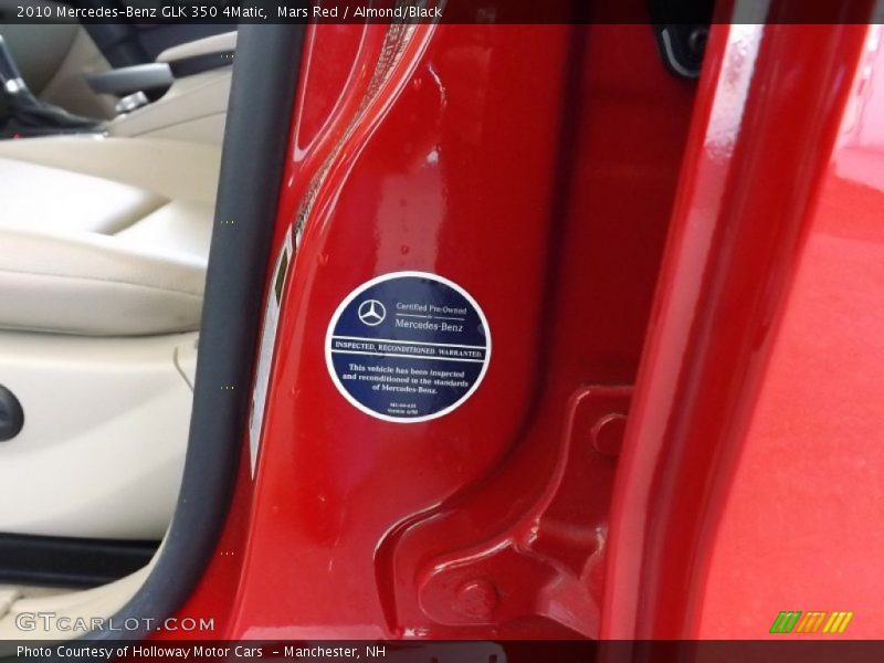 Mars Red / Almond/Black 2010 Mercedes-Benz GLK 350 4Matic