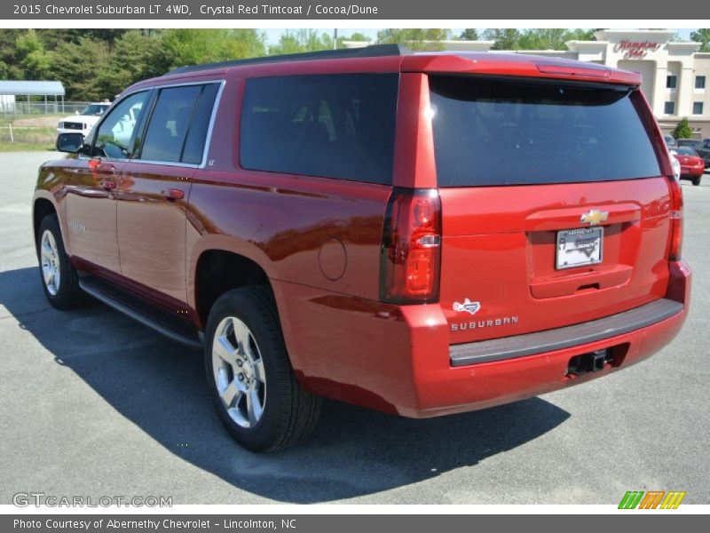 Crystal Red Tintcoat / Cocoa/Dune 2015 Chevrolet Suburban LT 4WD