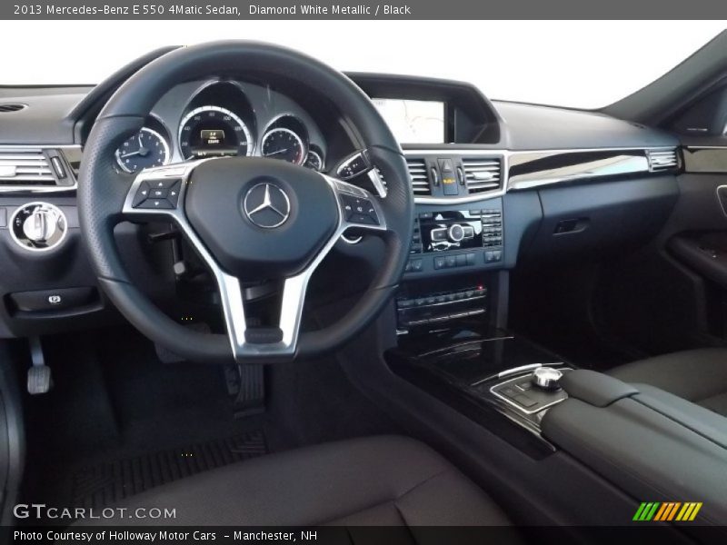 Diamond White Metallic / Black 2013 Mercedes-Benz E 550 4Matic Sedan