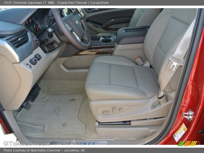 Crystal Red Tintcoat / Cocoa/Dune 2015 Chevrolet Suburban LT 4WD