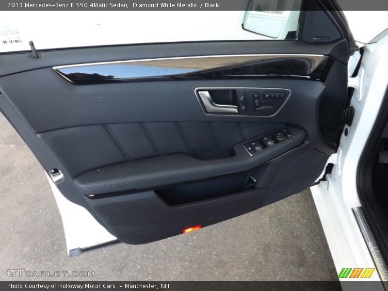 Diamond White Metallic / Black 2013 Mercedes-Benz E 550 4Matic Sedan