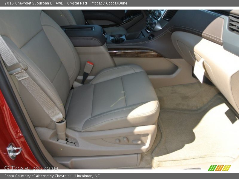Crystal Red Tintcoat / Cocoa/Dune 2015 Chevrolet Suburban LT 4WD
