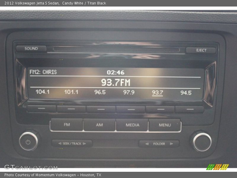 Candy White / Titan Black 2012 Volkswagen Jetta S Sedan